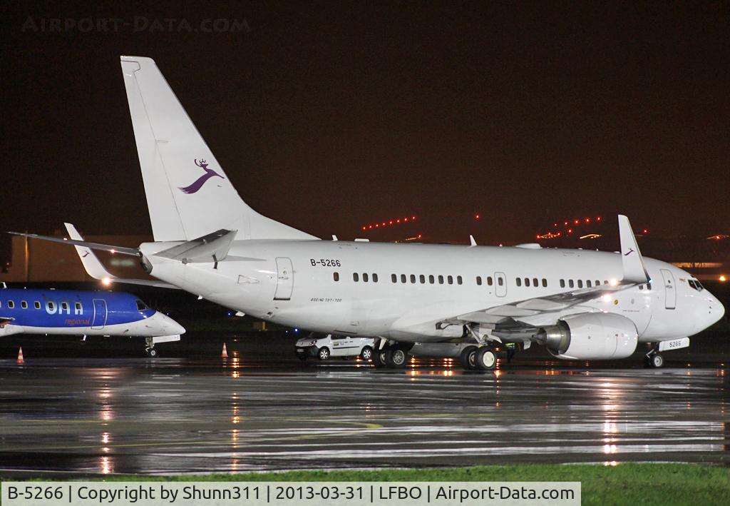 B-5266, 1999 Boeing 737-7AK C/N 29866, Parked at the old Terminal... A nice surprise and rare sight this night !