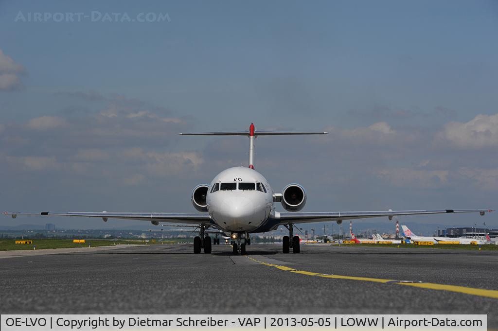 OE-LVO, 1993 Fokker 100 (F-28-0100) C/N 11460, Austrian Airlines Fokker 100 with Tyrolean sticker