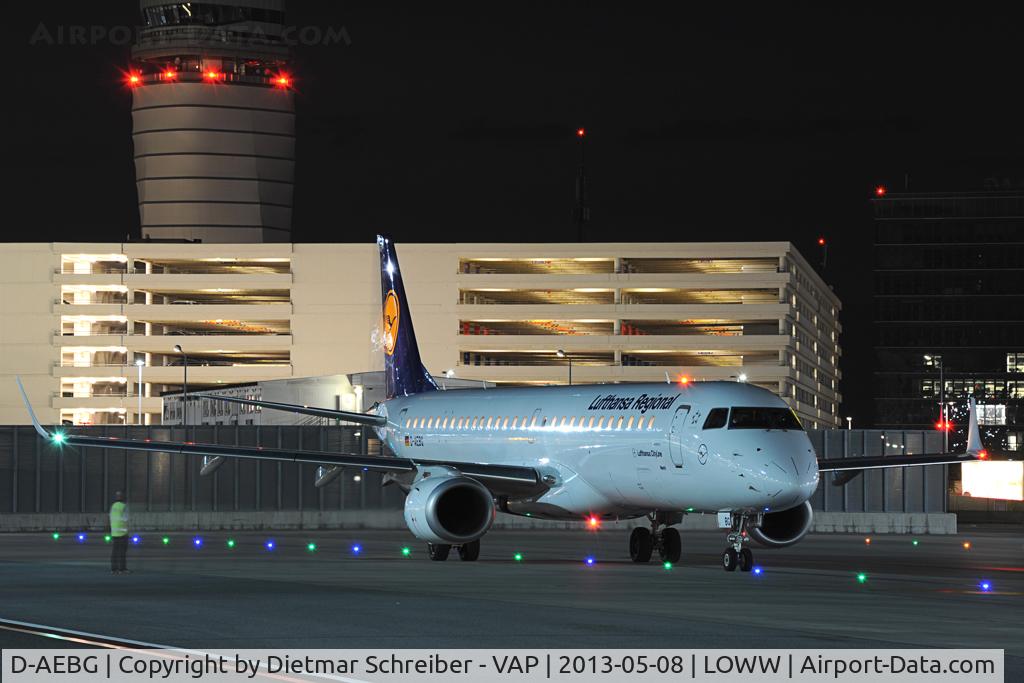 D-AEBG, 2011 Embraer 195LR (ERJ-190-200LR) C/N 19000423, Lufthansa Regional Embraer 190