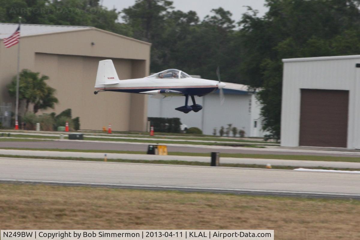 N249BW, Vans RV-8 C/N 82872, Arriving at Sun N Fun 2013 - Lakeland, FL