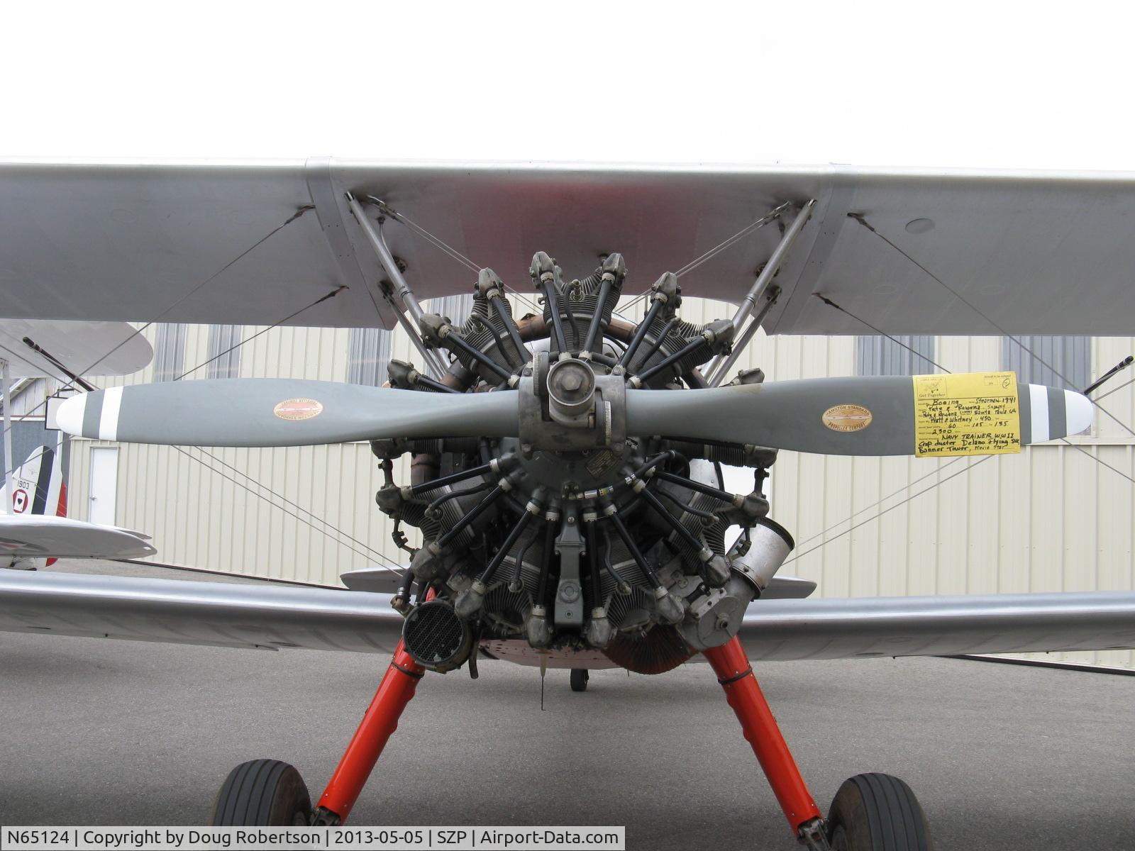 N65124, 1943 Boeing A75N1(PT17) C/N 75-1260, 1943 Boeing Stearman A75N1 (PT-17) 'Spirit of OPEC', P&W R-985 Wasp Jr. (by Jacobs) 450 Hp upgrade, the business end