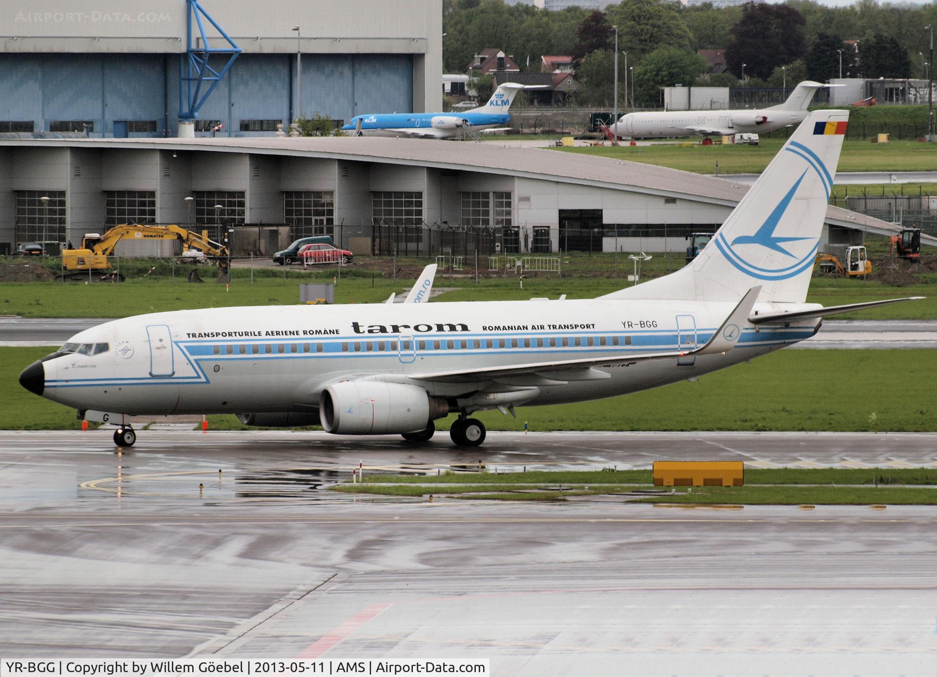 YR-BGG, 2001 Boeing 737-78J C/N 28442, Taxi to the gate of Schiphol Airport