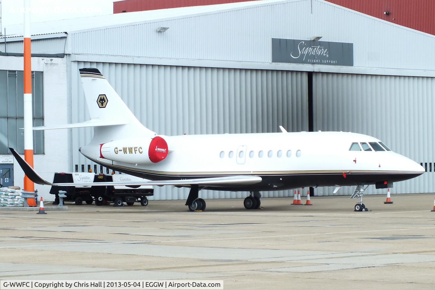 G-WWFC, 2013 Dassault Falcon 2000EX C/N 257, New bizjet for Steve Morgan, owner of Wolverhampton Wanderers Football Club