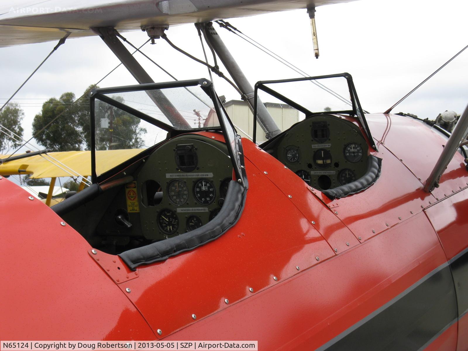 N65124, 1943 Boeing A75N1(PT17) C/N 75-1260, 1943 Boeing Stearman A75N1 (PT-17) 'Spirit of OPEC', P&W R-985 Wasp Jr. (by Jacobs) 450 Hp upgrade, cockpit panels