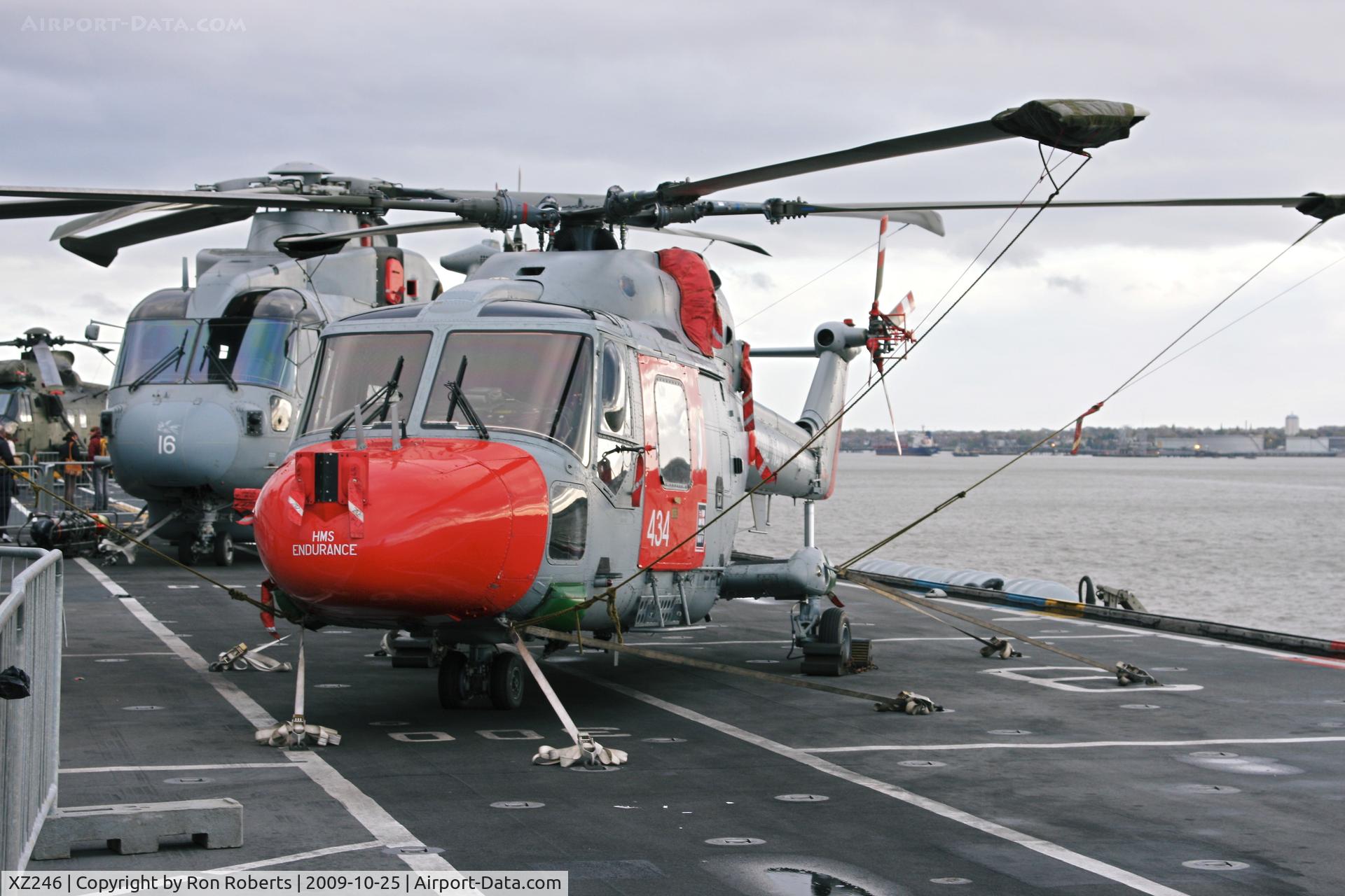 XZ246, 1978 Westland Lynx HAS.3S(ICE) C/N 070, Taken on board HMS Illustrious. Royal Navy Lynx HAS,3S. Off HMS Endurance
