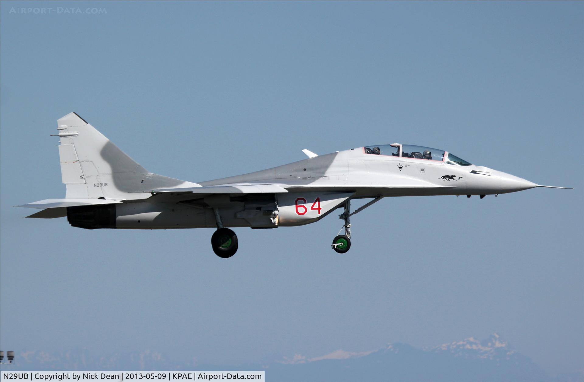 N29UB, 1989 Mikoyan-Gurevich MiG-29UB C/N 50903014896, KPAE/PAE