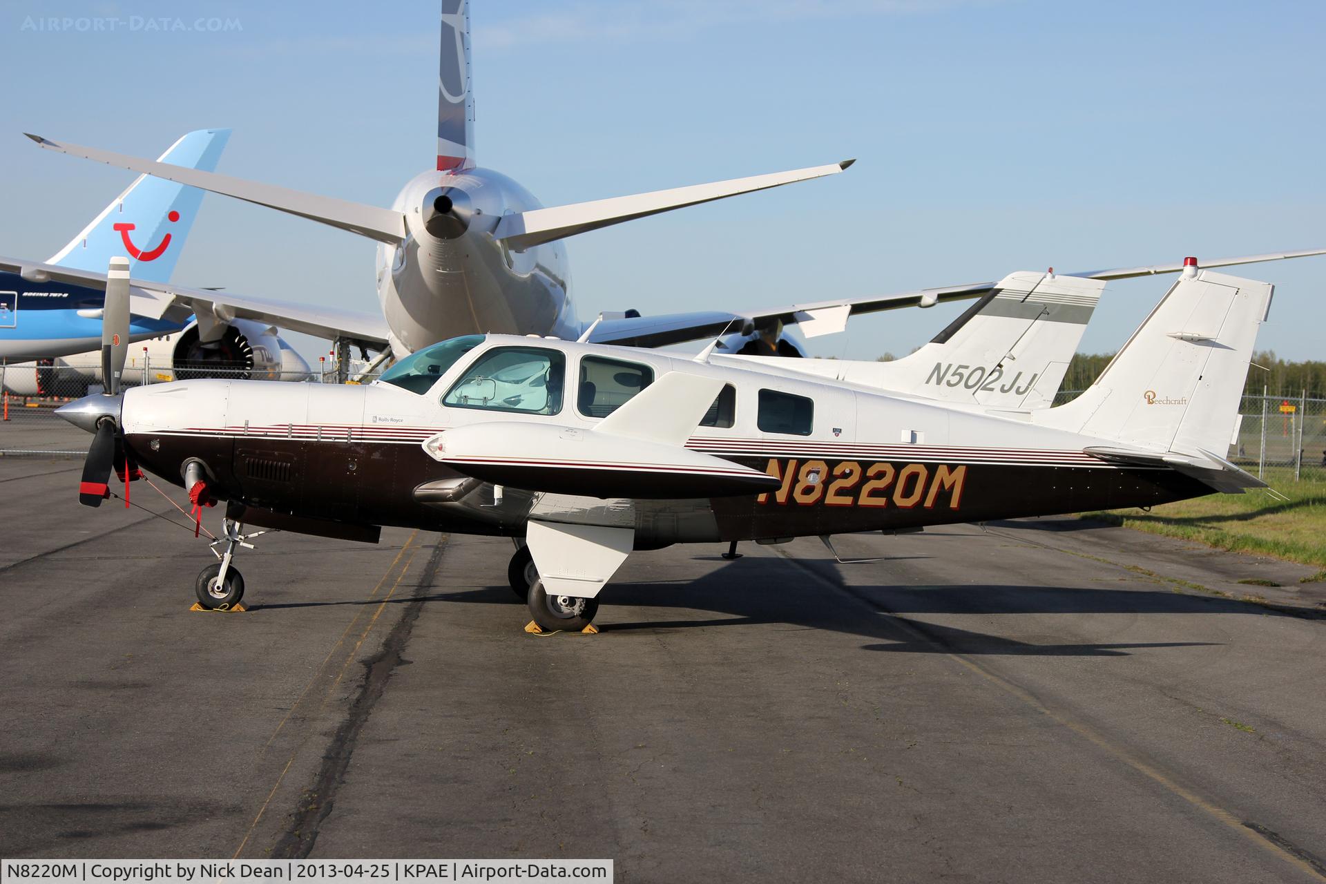 N8220M, 1993 Beech A36 Bonanza 36 C/N E-2795, KPAE/PAE