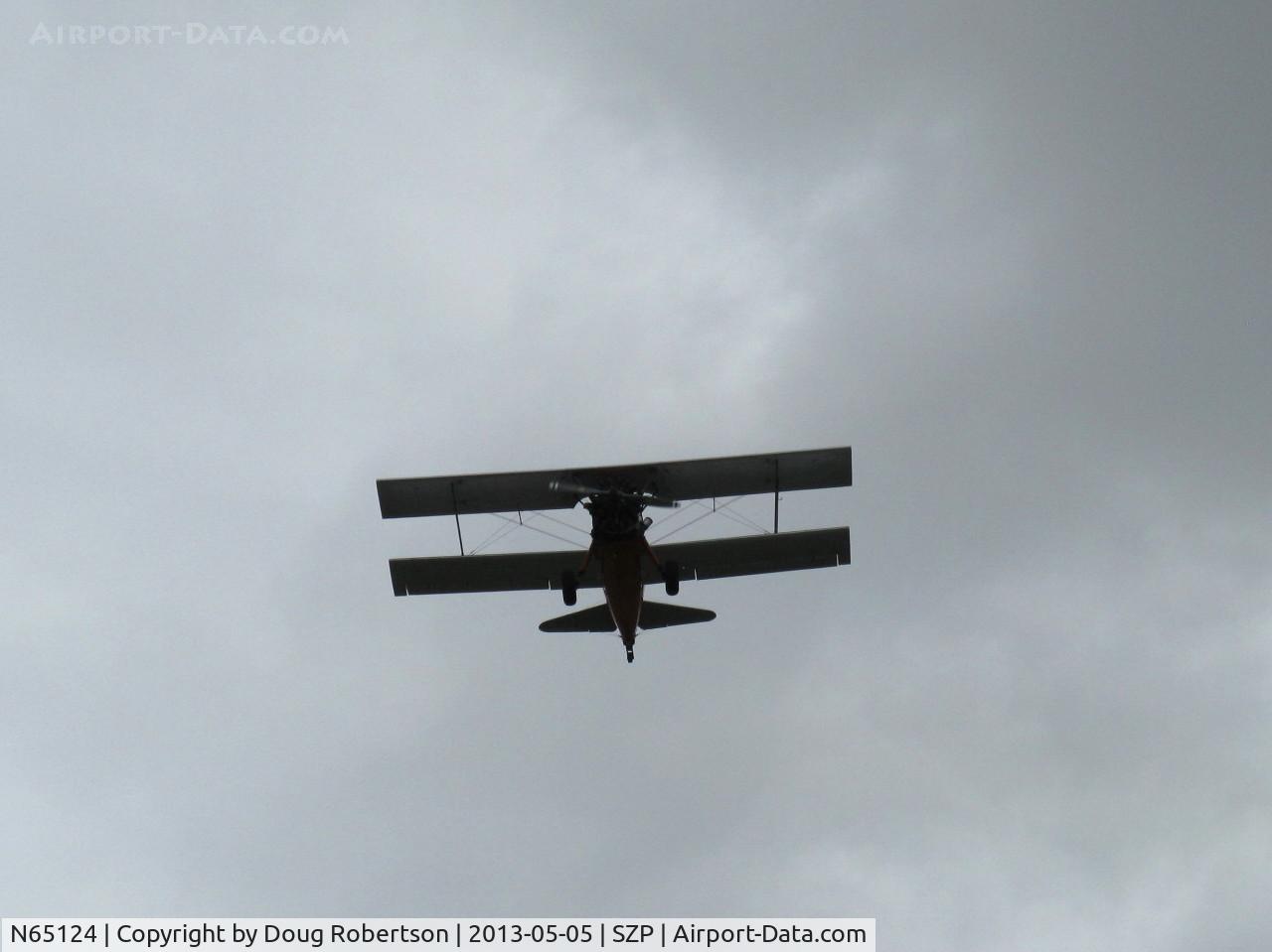 N65124, 1943 Boeing A75N1(PT17) C/N 75-1260, 1943 Boeing Stearman A75N1 (PT-17) 'Spirit of OPEC', P&W R-985 Wasp Jr. (by Jacobs) 450 Hp upgrade, on final Rwy 04