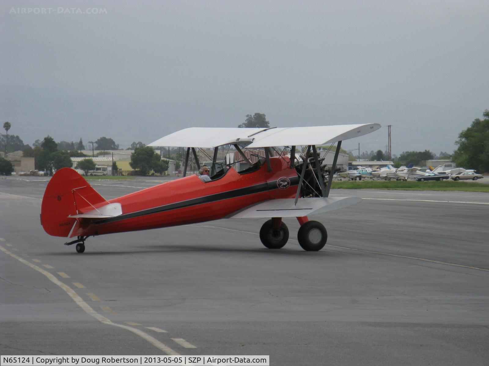 N65124, 1943 Boeing A75N1(PT17) C/N 75-1260, 1943 Boeing Stearman A75N1 (PT-17) 'Spirit of OPEC', P&W R-985 Wasp Jr. (by Jacobs) 450 Hp upgrade, holding short 04