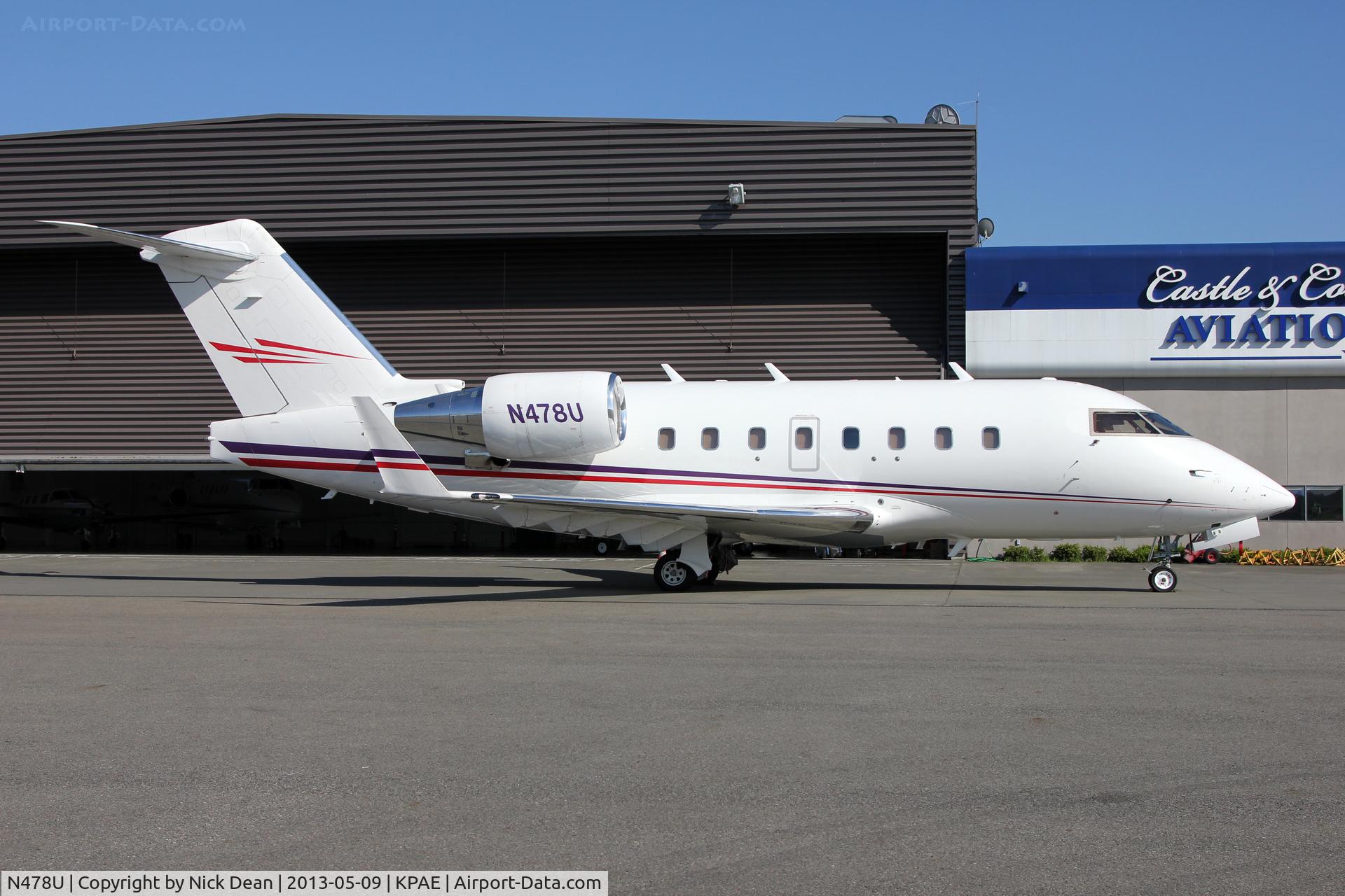 N478U, 2000 Bombardier Challenger 604 (CL-600-2B16) C/N 5478, KPAE/PAE