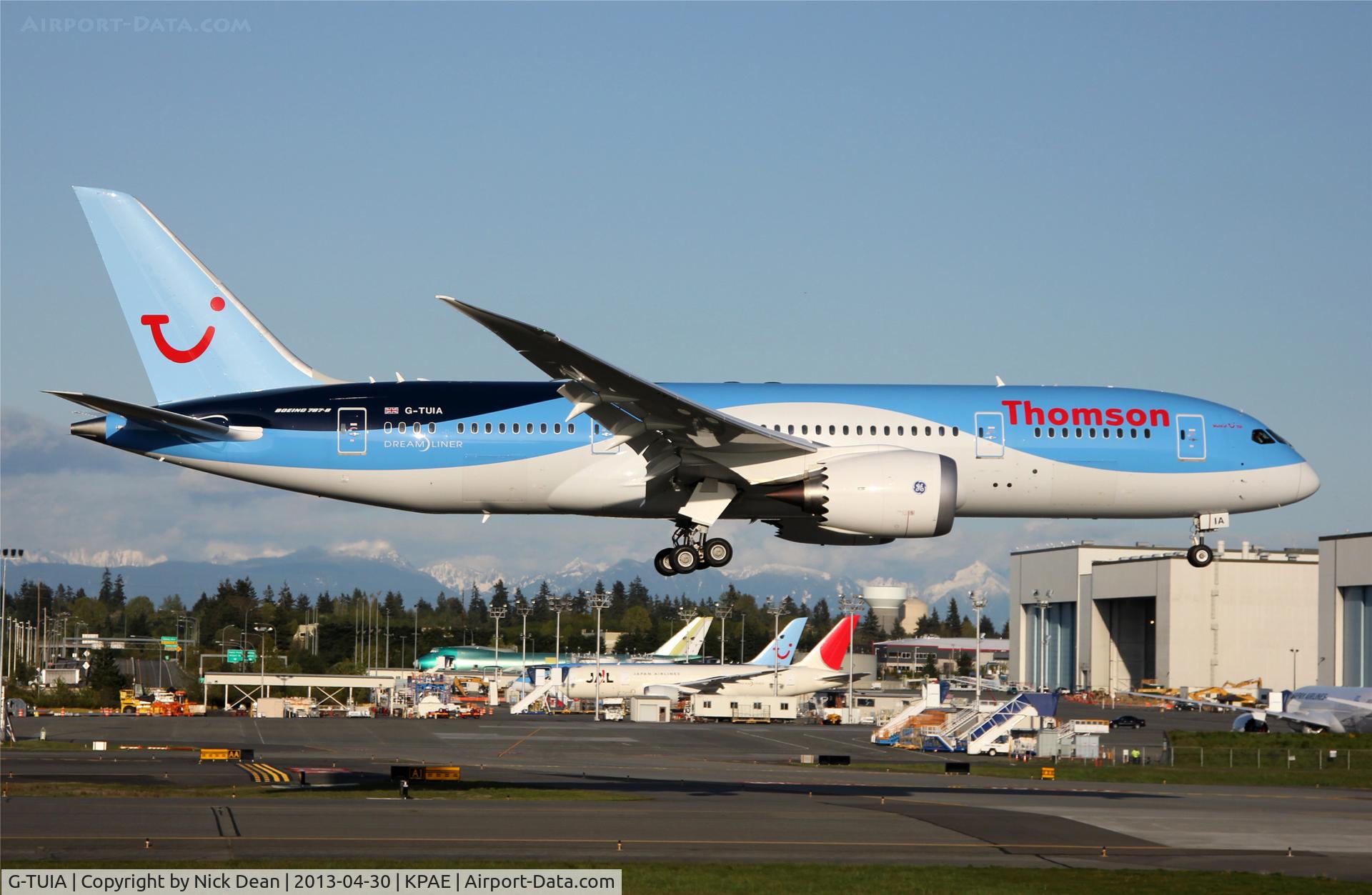 G-TUIA, 2013 Boeing 787-8 Dreamliner C/N 34422, KPAE/PAE