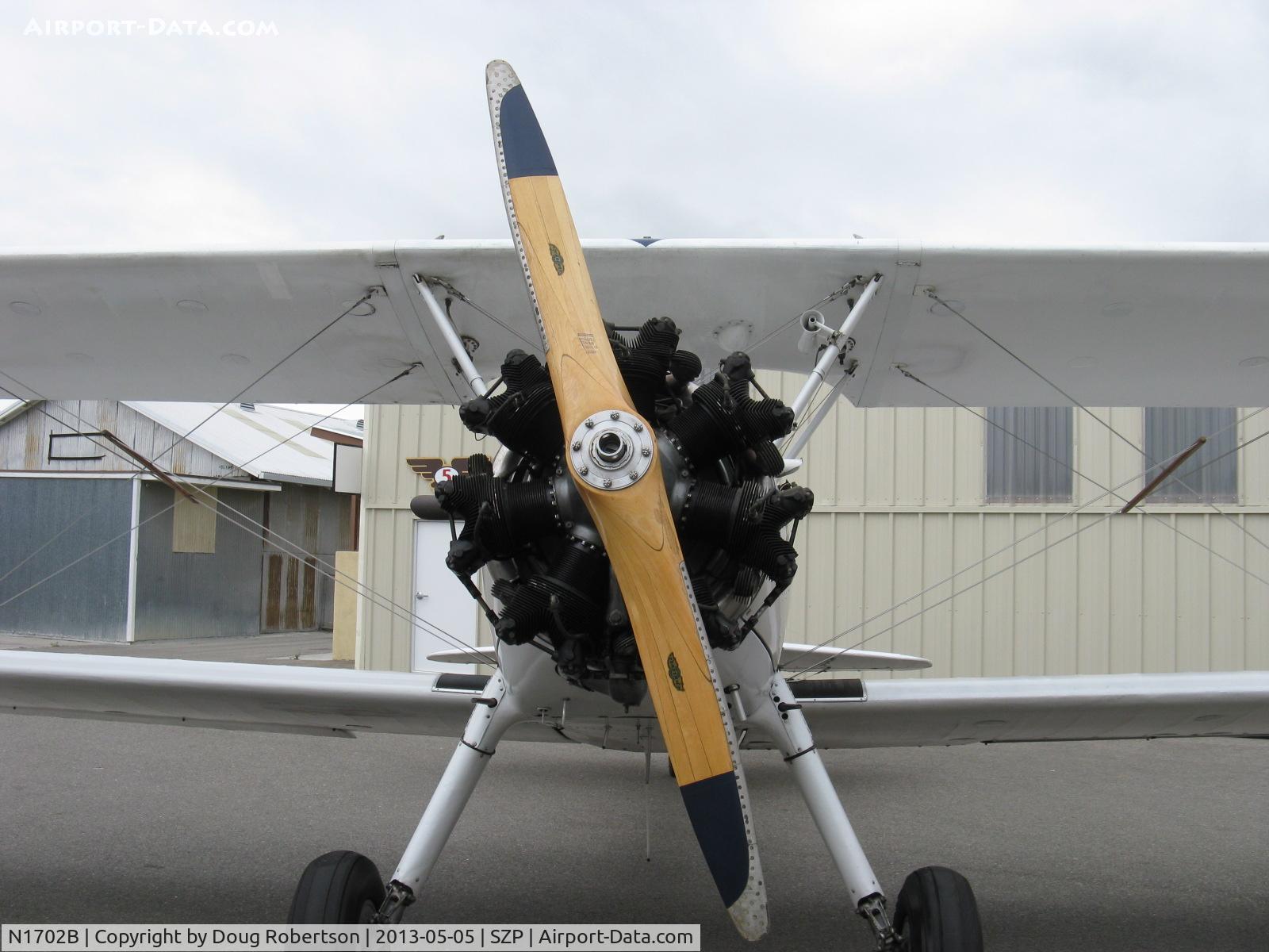 N1702B, 1942 Boeing PT-13D Kaydet (E75) C/N 75-5903, 1942 Boeing Stearman PT-13D 'Ruthies Doll', Continental W670 220 Hp radial, wood prop