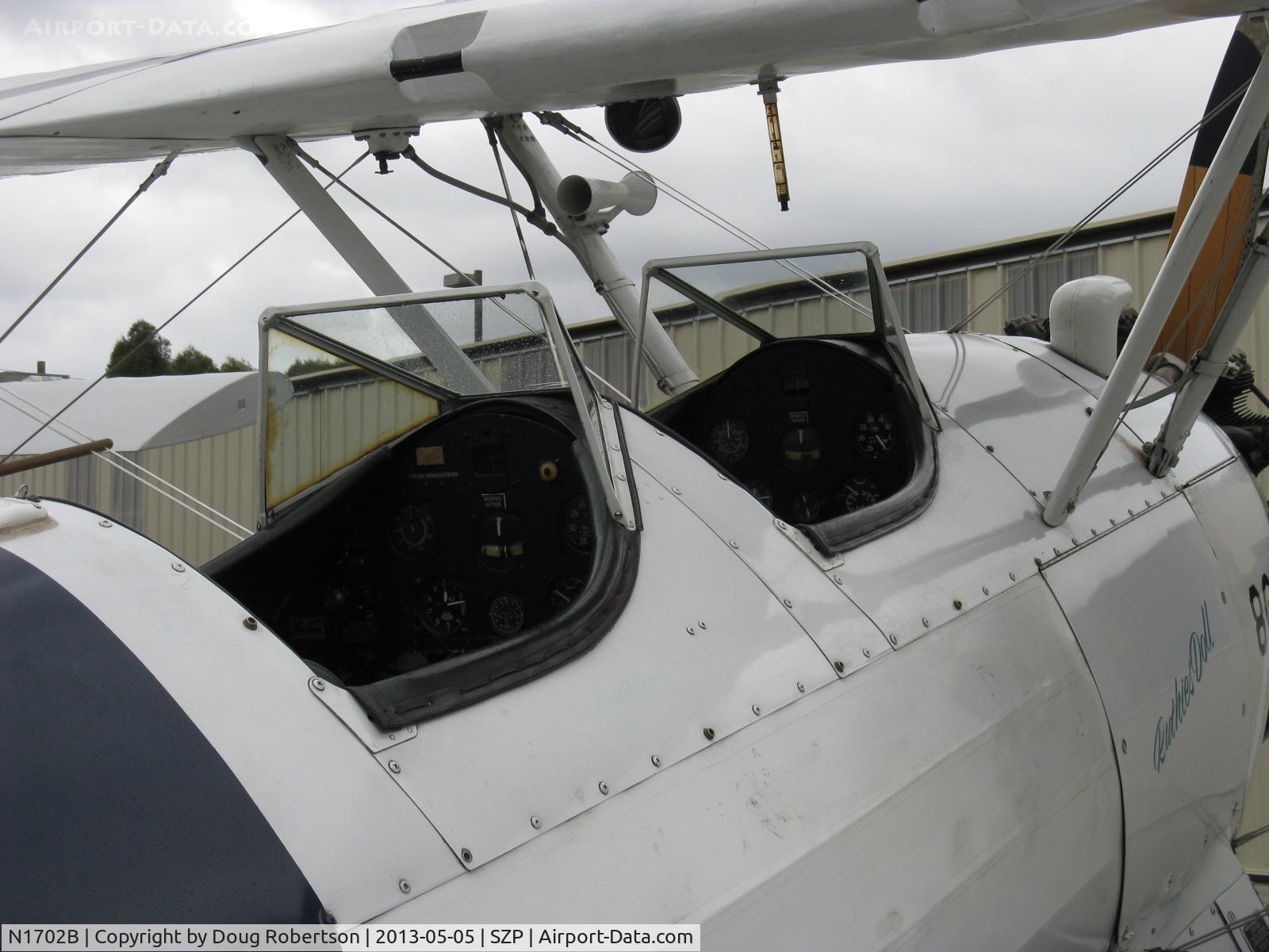 N1702B, 1942 Boeing PT-13D Kaydet (E75) C/N 75-5903, 1942 Boeing Stearman PT-13D 'Ruthies Doll', Continental W670 220 Hp, instrument panels
