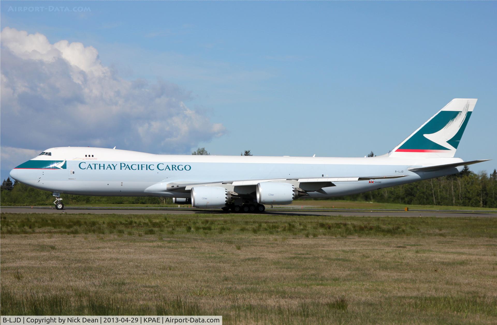 B-LJD, 2013 Boeing 747-867F/SCD C/N 39241, KPAE/PAE