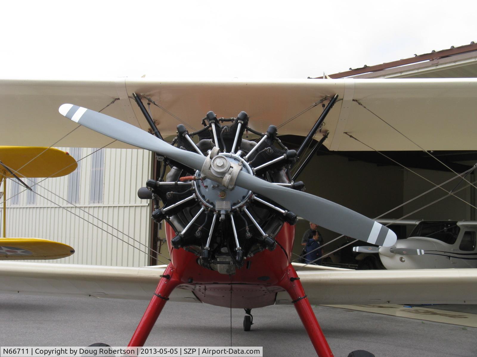 N66711, 1941 Boeing IB75A C/N 75-1675, 1941 Boeing Stearman IB75A, Jacobs R755B2 275 Hp upgrade, metal prop