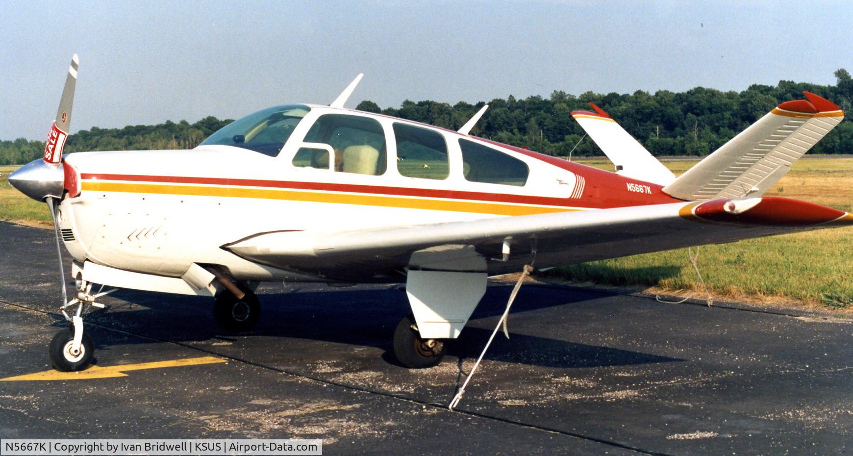 N5667K, 1964 Beech S35 Bonanza C/N D-7598, 1987, prior to sale to final owner.