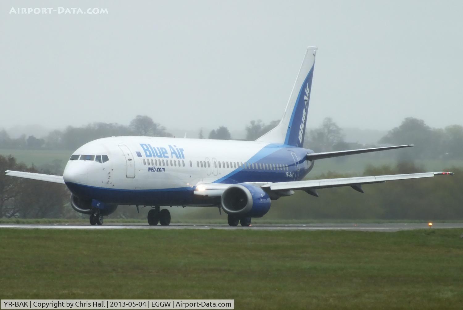 YR-BAK, 1992 Boeing 737-430 C/N 27005, Blue Air