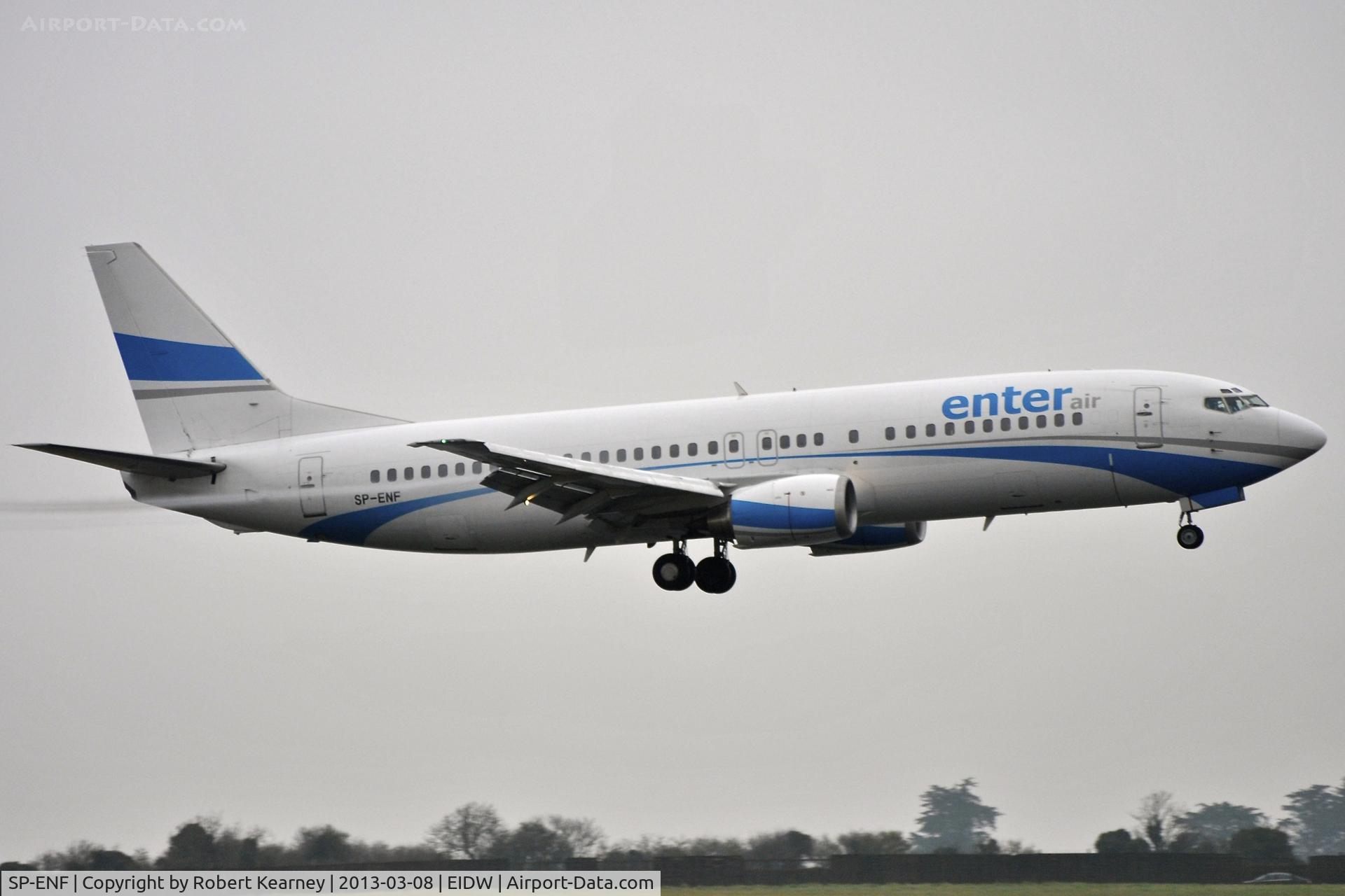 SP-ENF, 1992 Boeing 737-4C9 C/N 25429, On short finals for r/w 10