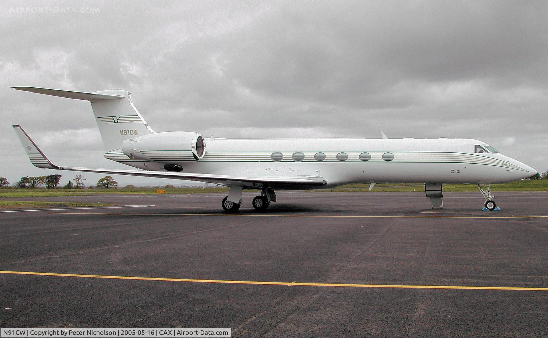 N91CW, 1998 Gulfstream Aerospace G-V C/N 543, Gulfstream V visitor to Carlisle in May 2005.