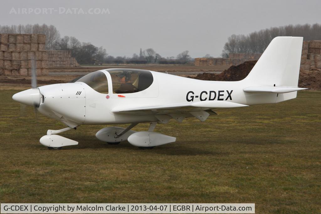 G-CDEX, 2004 Europa Tri Gear C/N PFA 247-12507, Europa at The Real Aeroplane Club's Spring Fly-In, Breighton Airfield, April 2013.