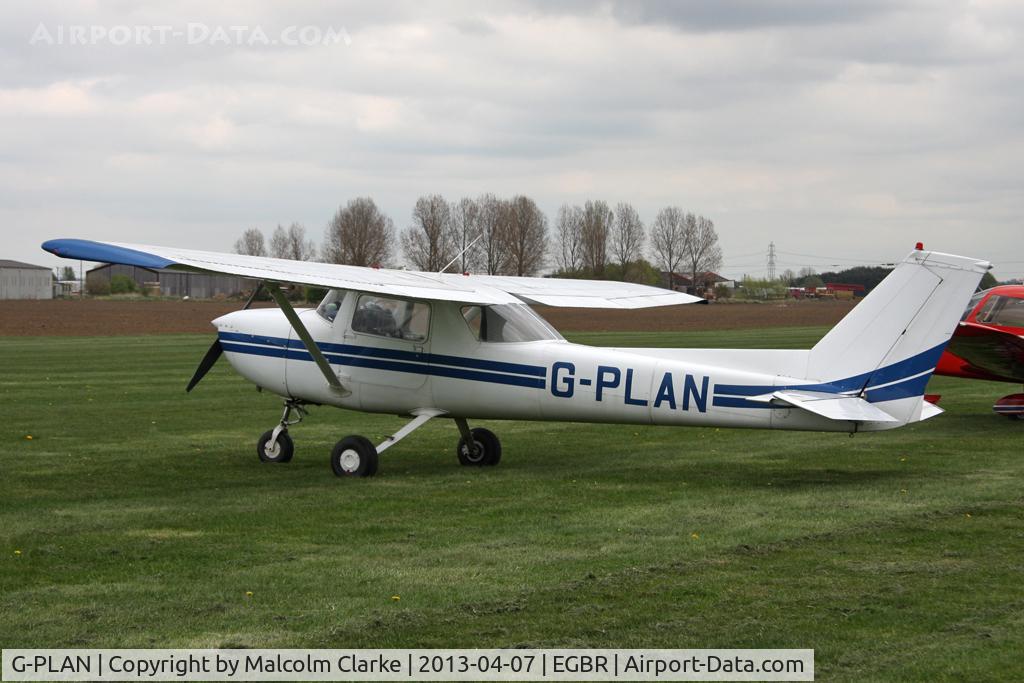 G-PLAN, 1974 Reims F150L C/N 1066, Reims F150L at The Real Aeroplane Club's May-hem Fly-In, Breighton Airfield, May 2013.