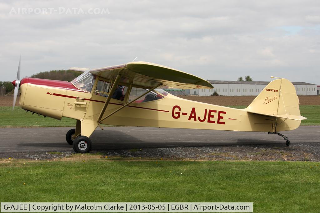 G-AJEE, 1946 Auster J-1 Autocrat C/N 2309, Auster J-1 Autocrat at The Real Aeroplane Club's May-hem Fly-In, Breighton Airfield, May 2013.
