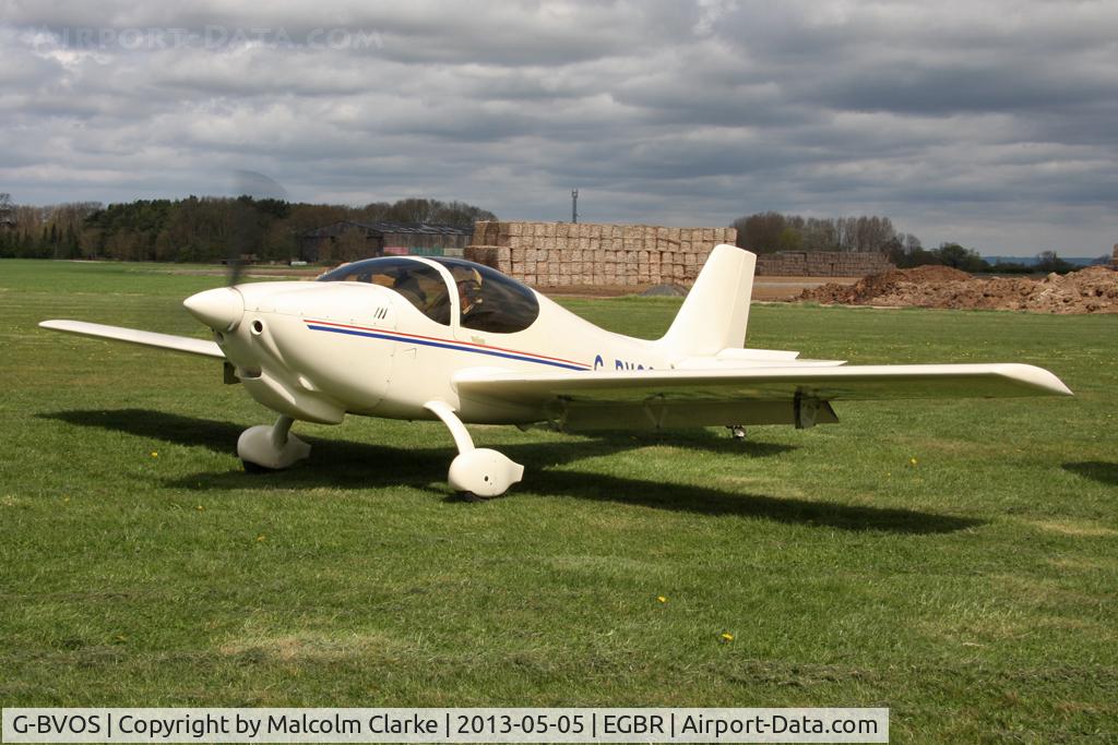 G-BVOS, 1988 Europa Tri-Gear C/N PFA 247-12562, Europa at The Real Aeroplane Company's May-hem Fly-In, Breighton Airfield, May 2013.