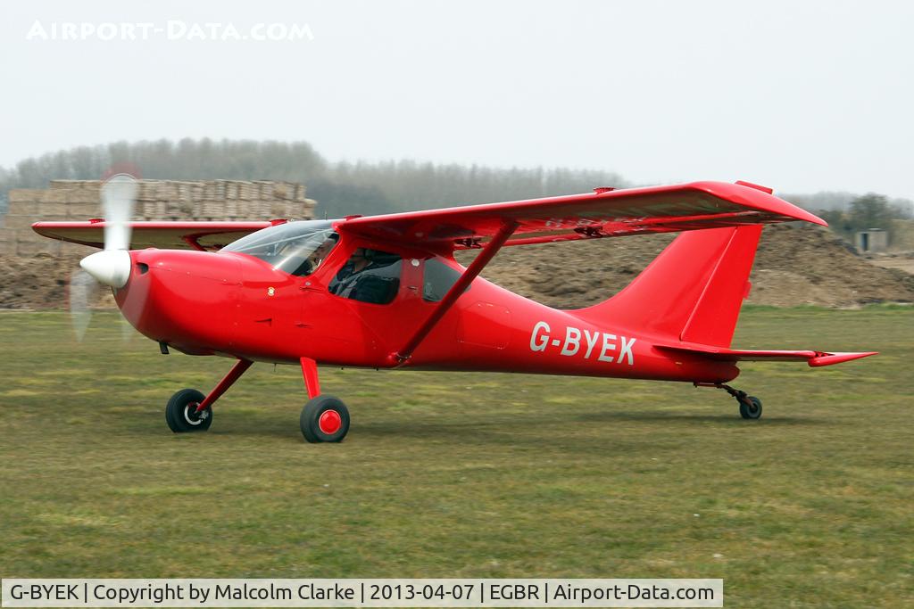 G-BYEK, 2000 Stoddard-Hamilton GlaStar GS-1 C/N PFA 295-13087, Stoddard-Hamilton GlaStar GS-1 at The Real Aeroplane Club's Spring Fly-In, Breighton Airfield, April 2013.