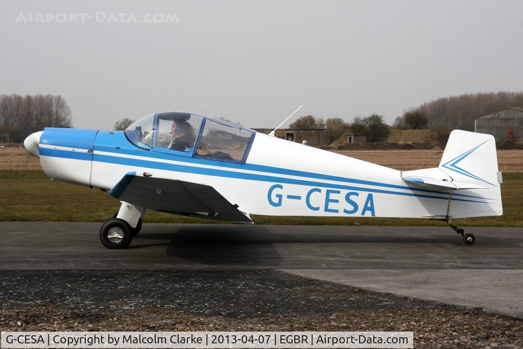G-CESA, 2009 Jodel DR-1050 Ambassadeur C/N PFA 304-13753, Jodel DR1050 at The Real Aeroplane Club's Spring Fly-In, Breighton Airfield, April 2013.