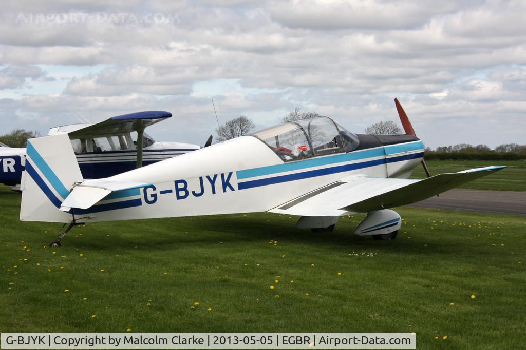 G-BJYK, 1960 Jodel (Wassmer) D-120A Paris-Nice C/N 185, Wassmer Jodel D120A at The Real Aeroplane Club's May-hem Fly-In, Breighton Airfield, May 2013.