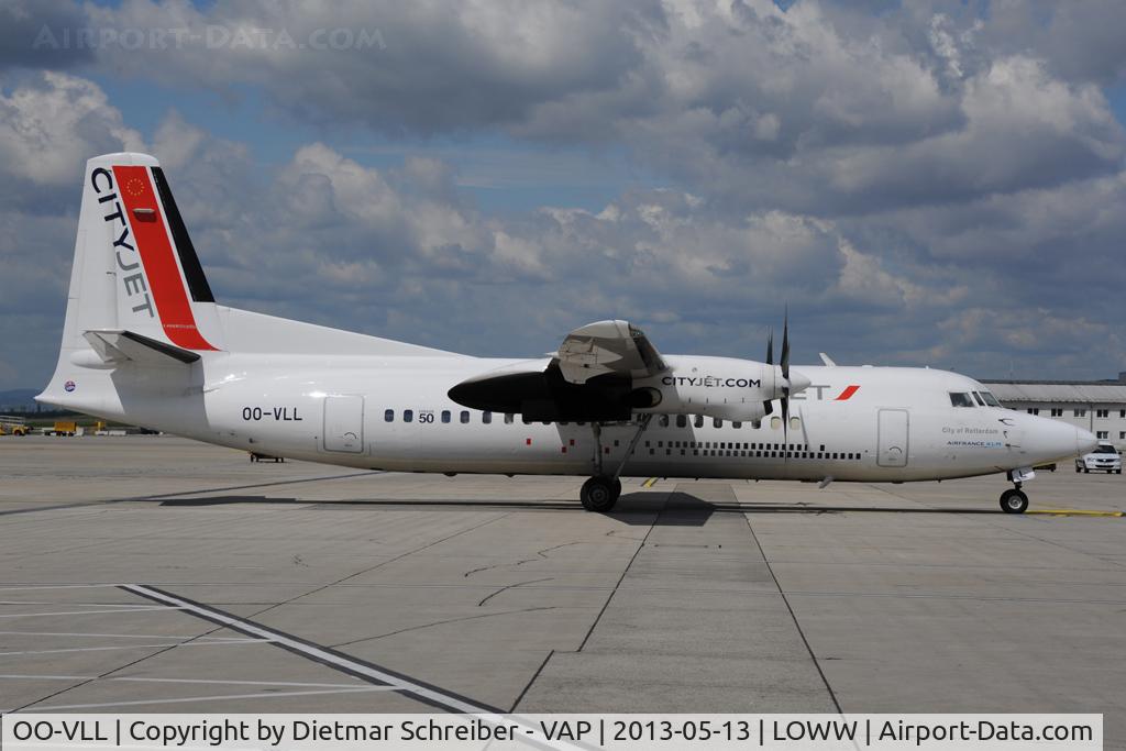 OO-VLL, 1989 Fokker 50 C/N 20144, Cityjet Fokker 50
