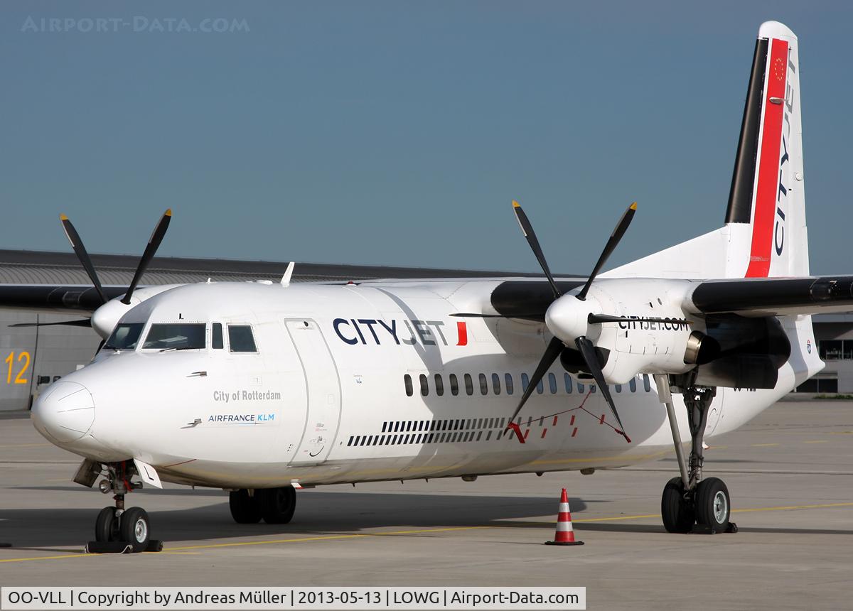 OO-VLL, 1989 Fokker 50 C/N 20144, Charter flight to Rotterdam.