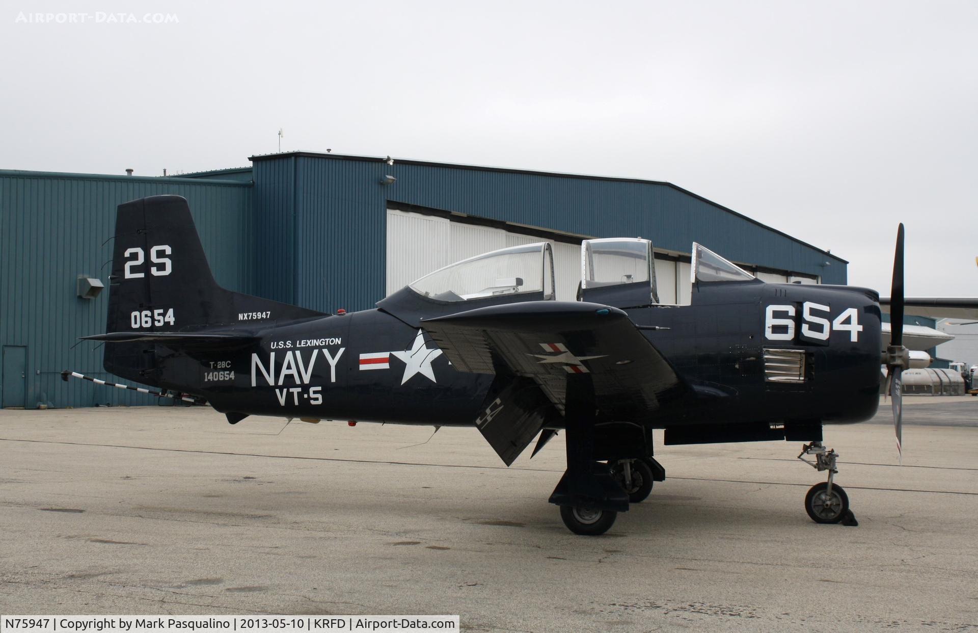 N75947, 1957 North American T-28C Trojan C/N 226-231 (140654), North American T-28C