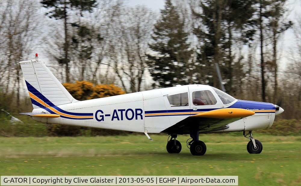 G-ATOR, 1966 Piper PA-28-140 Cherokee C/N 28-21696, Originally owned to, C.S.E. Aviation Ltd in February 1966 and currently with a trustee of, Aligator Group April 1999