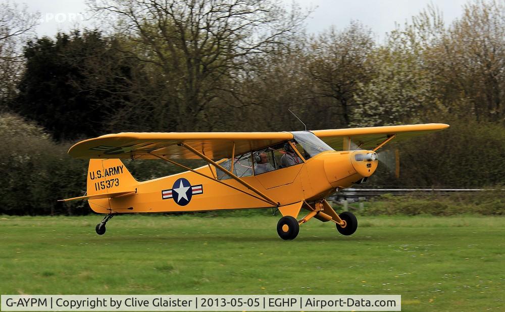 G-AYPM, 1951 Piper L-18C Super Cub C/N 18-1373, Ex: 51-15373 > ALAT 18-1373 > G-AYPM - Three Counties Aero Club Ltd in January 1971and currently in private hands since January 2013 - In the colours of, 