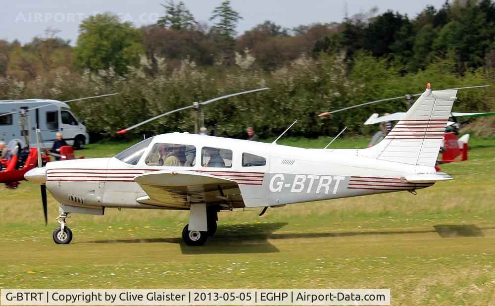 G-BTRT, 1975 Piper PA-28R-200 Cherokee Arrow C/N 28R-7535270, Ex: N1189X > G-BTRT - Originally owned to, Action-wings Ltd in July 1991 and currently with and a trustee of, Romeo Tango Group since July 2004