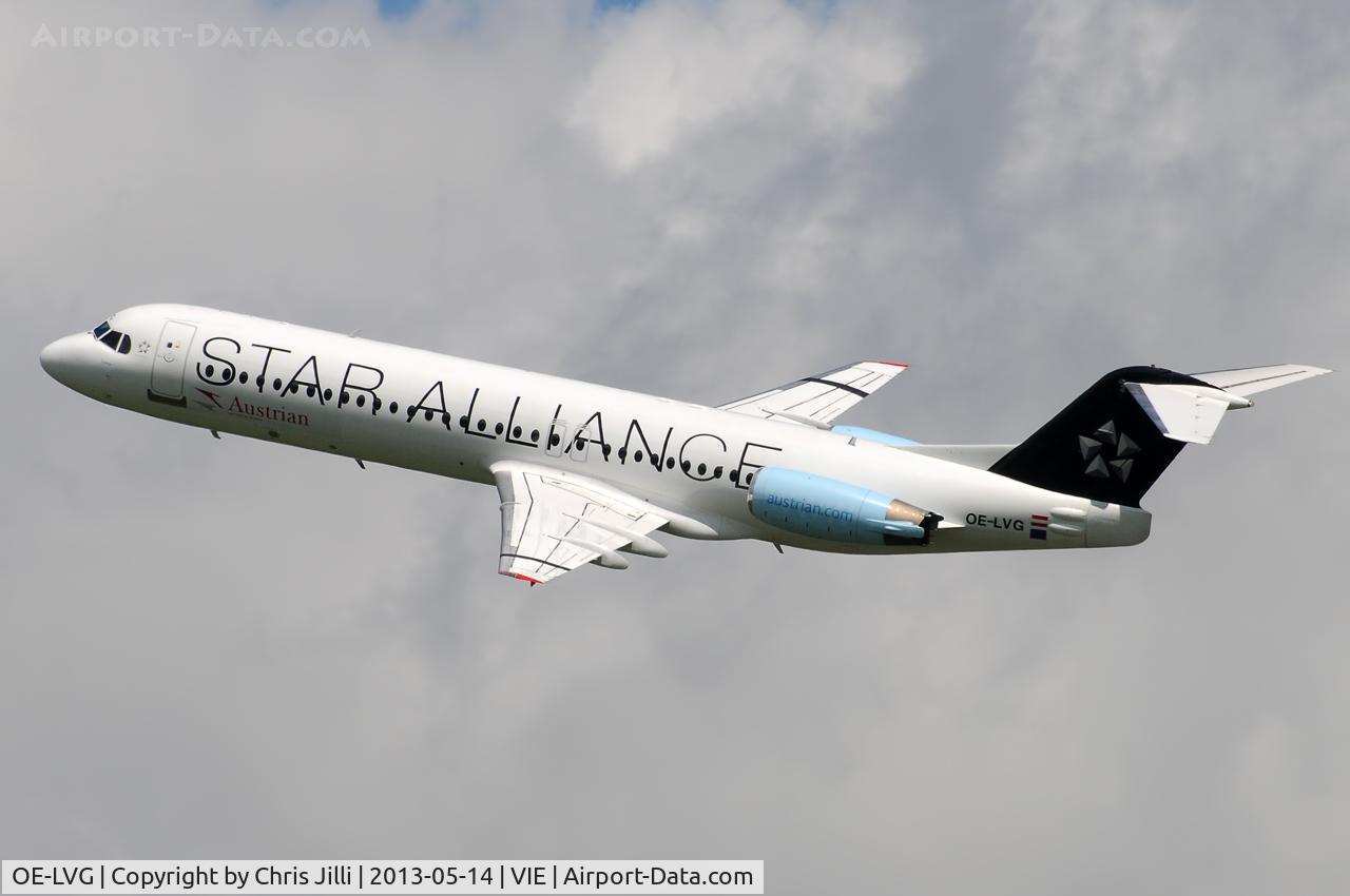 OE-LVG, 1994 Fokker 100 (F-28-0100) C/N 11520, Austrian Airlines