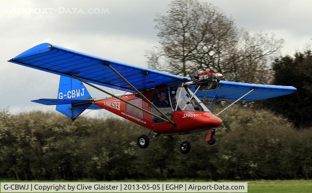 G-CBWJ, 2002 Thruster T600N 450 C/N 0092-T600N-069, Originally owned to, Thruster Air Services Ltd in September 2002 and currently with a trustee of, Voliamo Group since January 2008