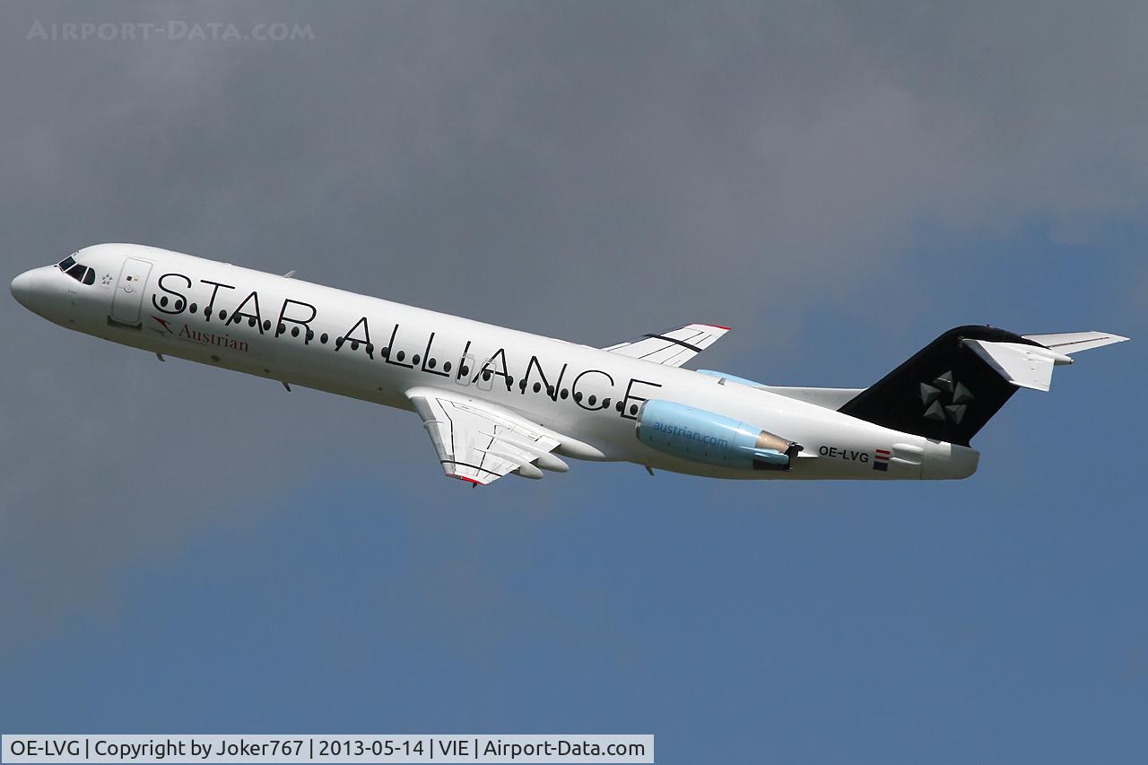 OE-LVG, 1994 Fokker 100 (F-28-0100) C/N 11520, Austrian Airlines