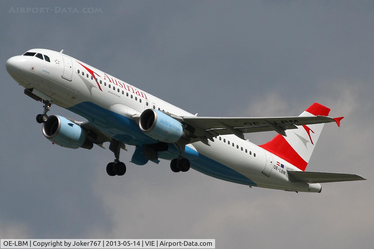OE-LBM, 2001 Airbus A320-214 C/N 1504, Austrian Airlines