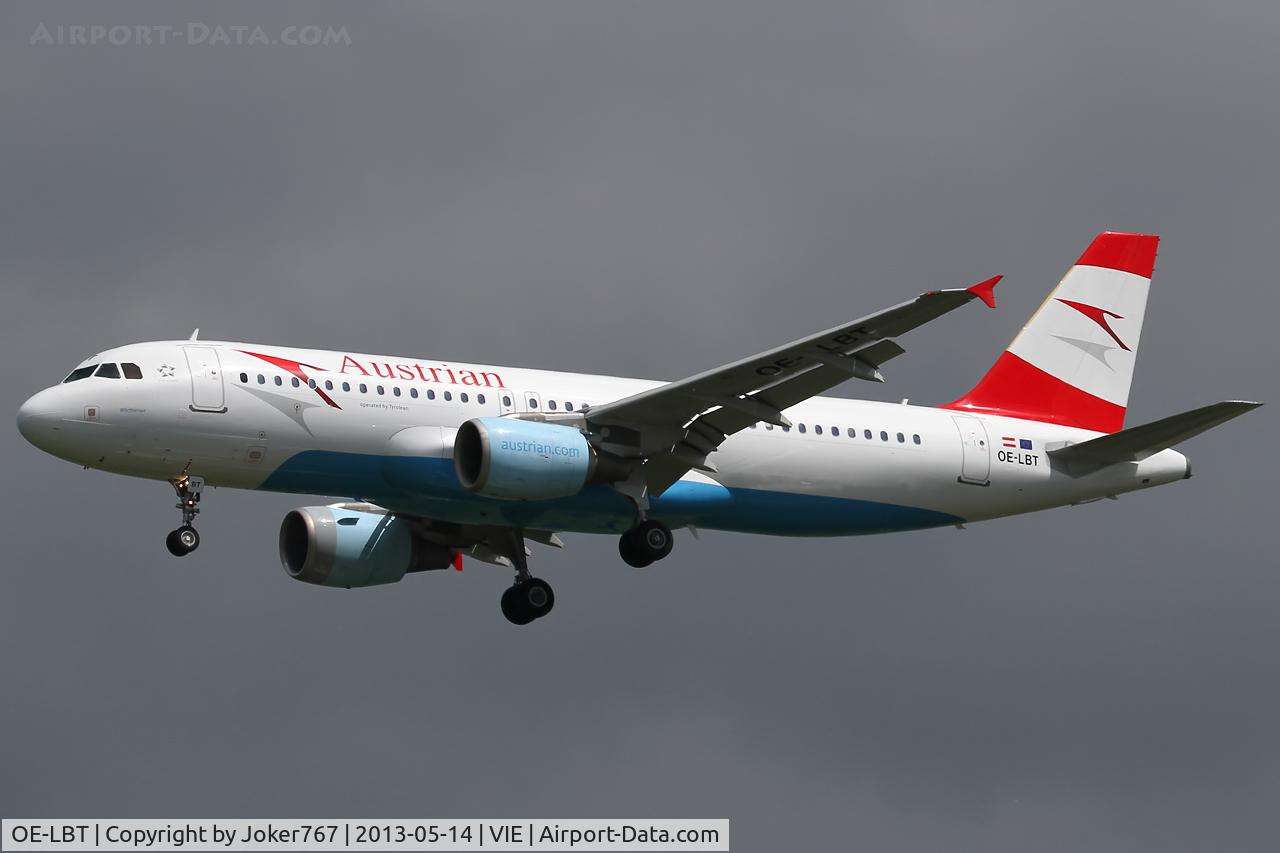 OE-LBT, 2000 Airbus A320-214 C/N 1387, Austrian Airlines