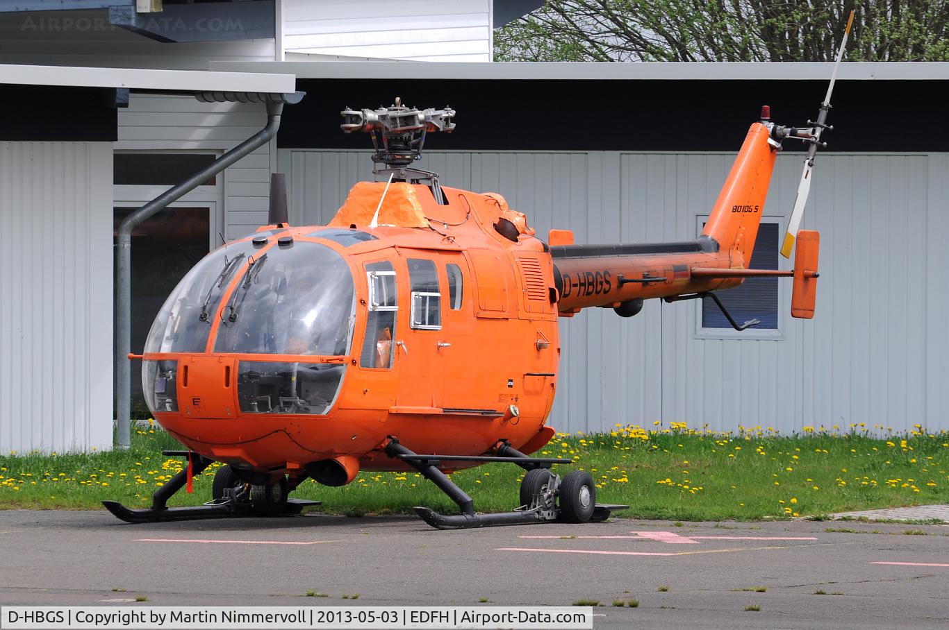 D-HBGS, 1971 MBB Bo-105CBS-5 C/N 7205, ex. Luftrettung