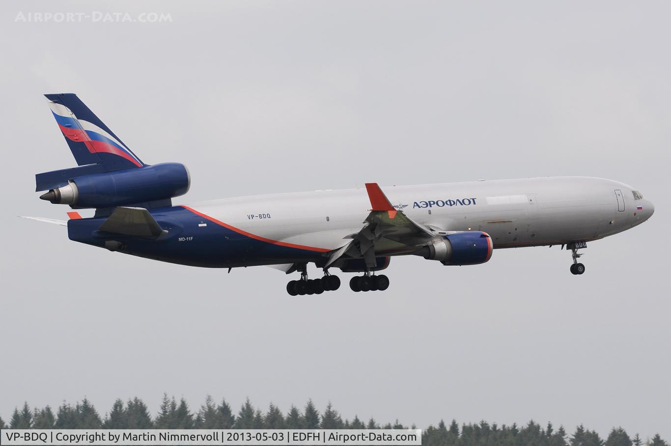VP-BDQ, 1993 McDonnell Douglas MD-11F C/N 48504, Aeroflot