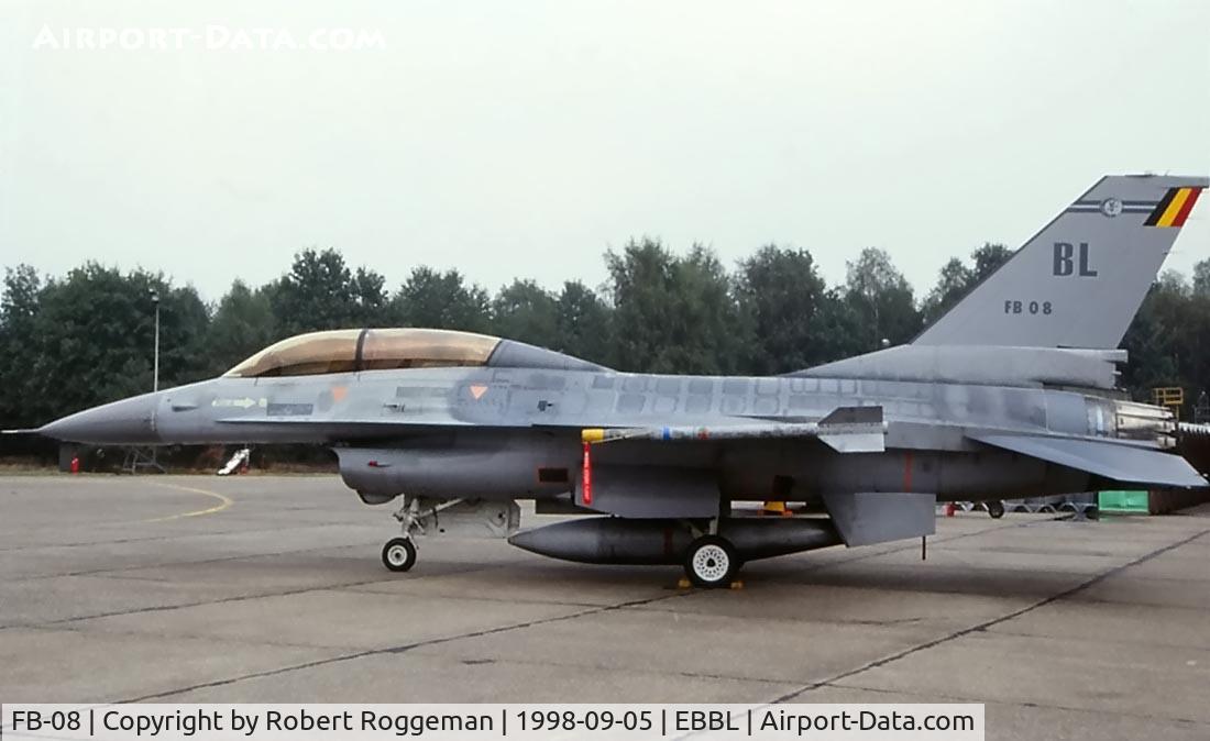 FB-08, 1980 SABCA F-16B Fighting Falcon C/N 6J-8, Tailcode BL.OCU.