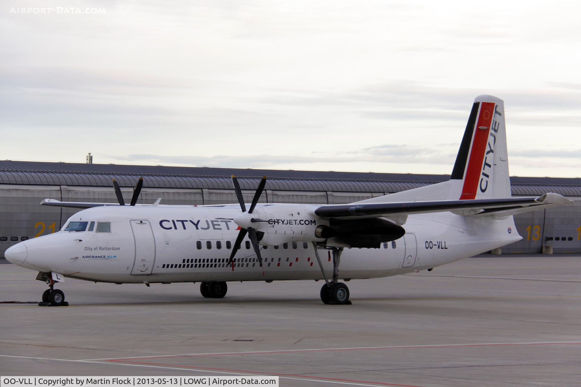 OO-VLL, 1989 Fokker 50 C/N 20144, .....