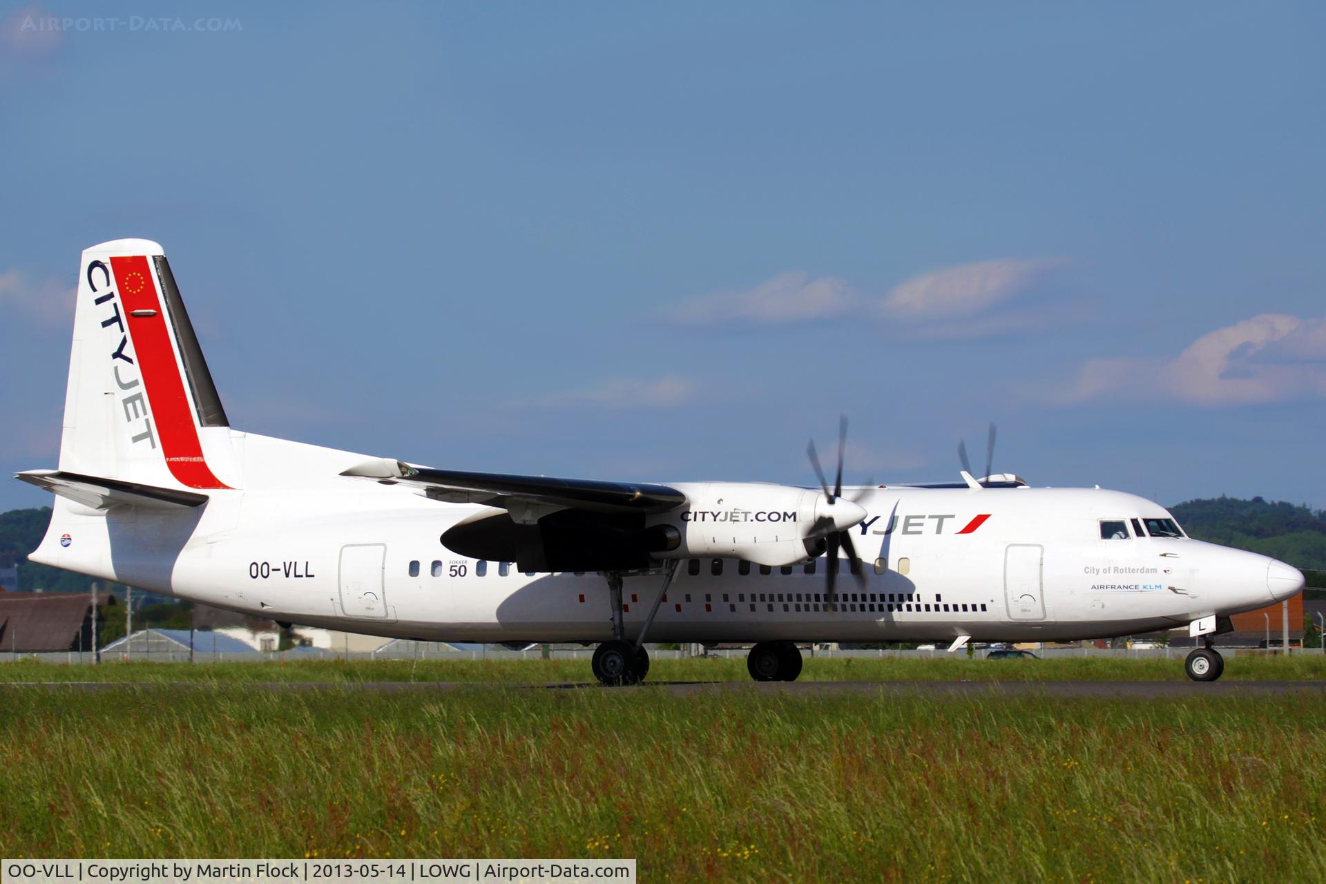 OO-VLL, 1989 Fokker 50 C/N 20144, .....