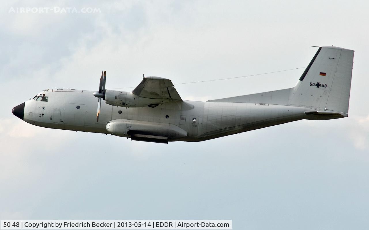 50 48, Transall C-160D C/N D70, departure to drop parachutists at Saarlouis Düren