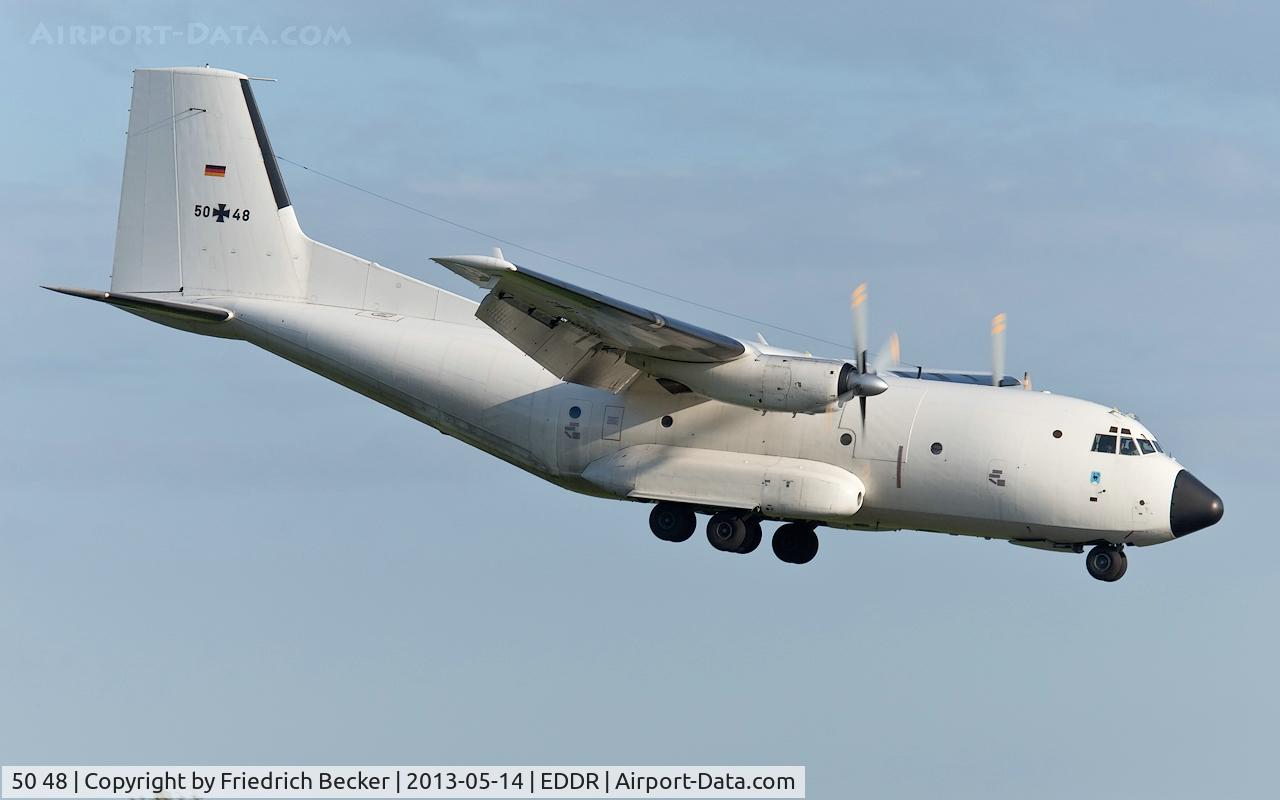 50 48, Transall C-160D C/N D70, on final RW27