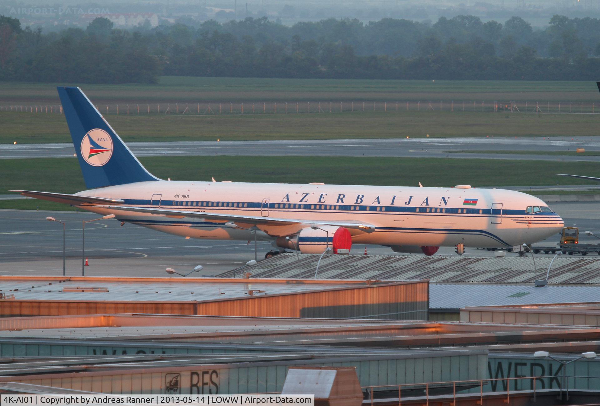 4K-AI01, 2010 Boeing 767-32L/ER C/N 40342, Azerbaijan Airlines Boeing 767