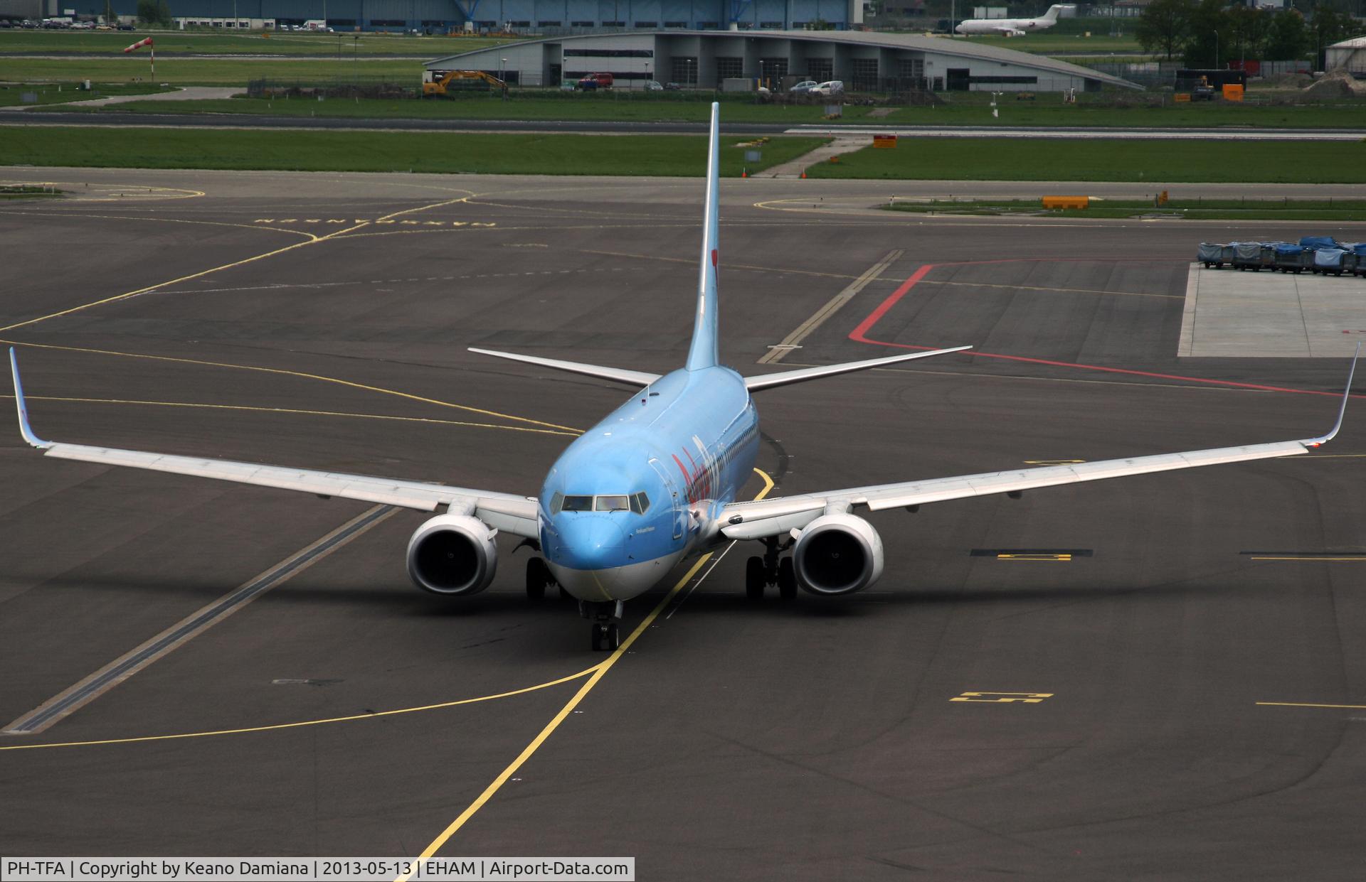 PH-TFA, 2007 Boeing 737-8K5 C/N 35100, Engine startup